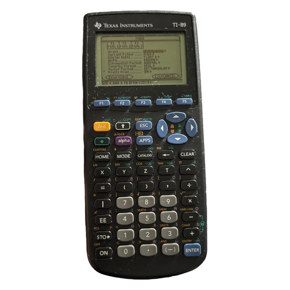 T Texas Instruments TI-89 Graphing Calculator Vintage 1999 Tested and Working
